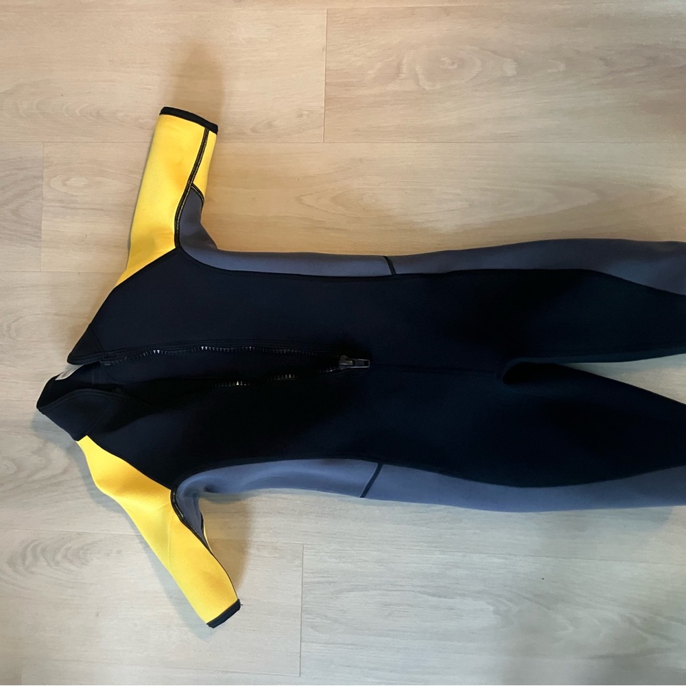 Black and Yellow Wetsuit